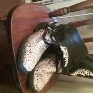 Python Biker Boots